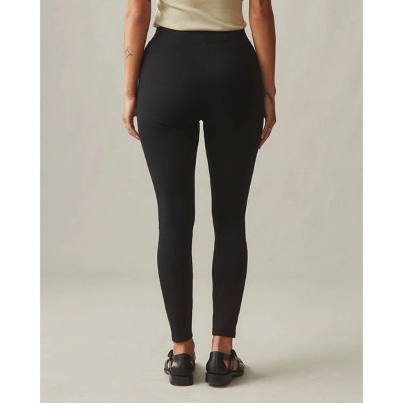 American Giant (Set of 2) NO BS High Rise Ponte Slim Pant in Super Black 16 Reg - Picture 4 of 10